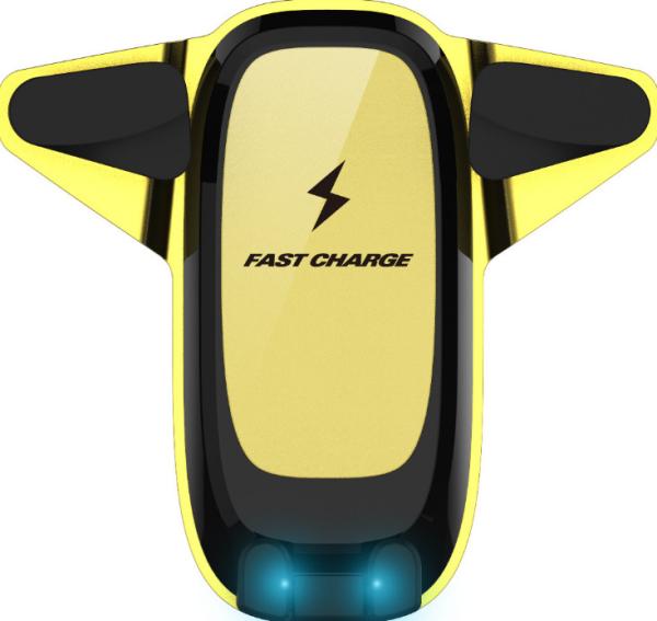 Mute Motor Automatic Open Infare 10W QI Wireless Car Charger For Samsung