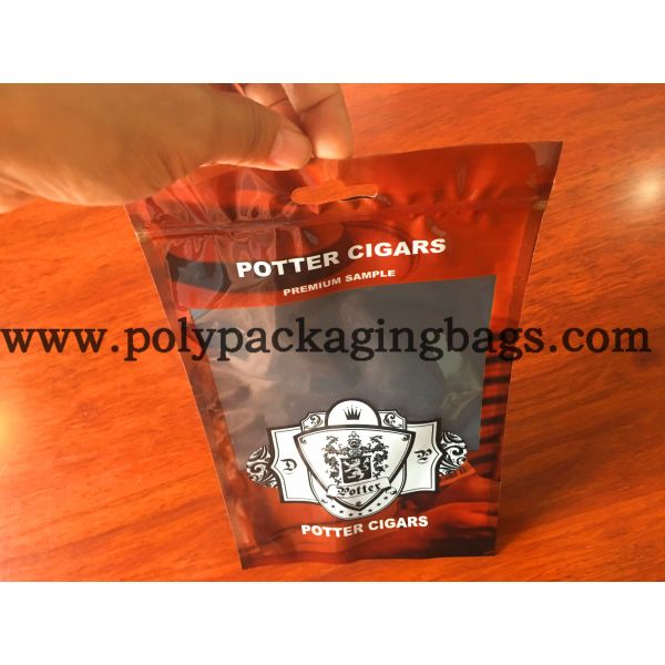 72% Colorful Cigar Moisturized Packaging Bag with Ziplock to Keep Cigars Fresh