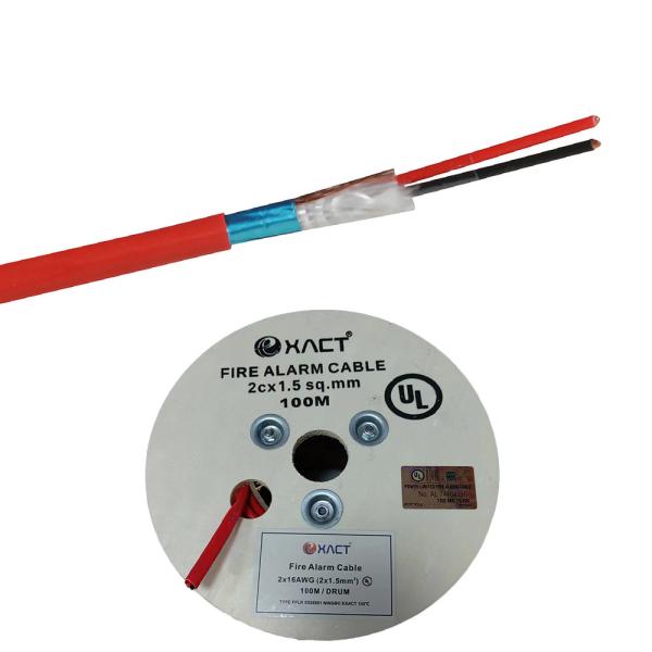 Гибкая скрученная пара 2*1,5 медный пожарный сигнализационный кабель для системы коммерческой безопасности