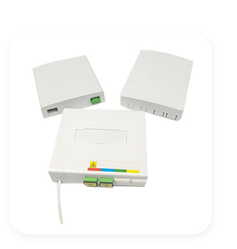 2 Port Ftth Fiber Optic Termination Box SC/APC Adapter Fiber Termination Boxes