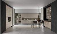 Une nouvelle structure modulaire avec des meubles en bois et aluminium