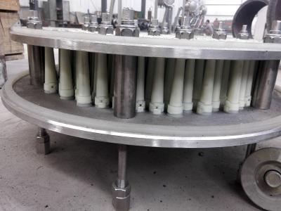Ciclone de borracha branco para o tamanho diferente de Multicyclone do amido disponível