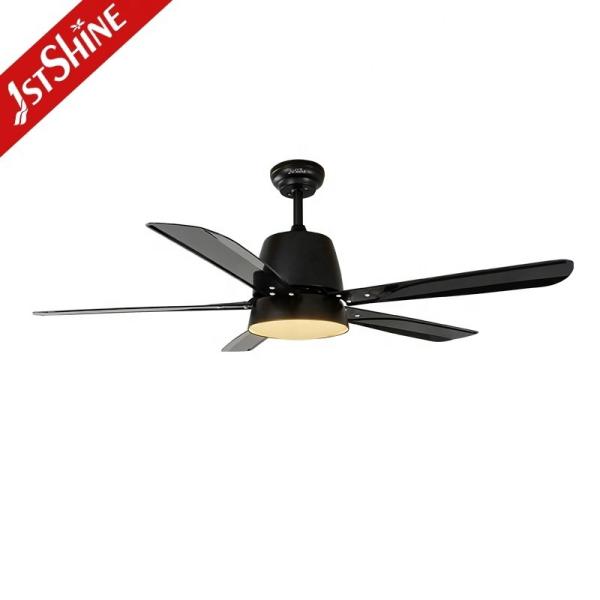 5 ABS Blades LED Ceiling Fan with Light Remote Control and Wall Control