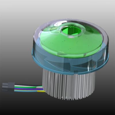 Ventilador de ar de alta velocidade e eficiência, ventilador de ar 24VDC, nível de ruído baixo