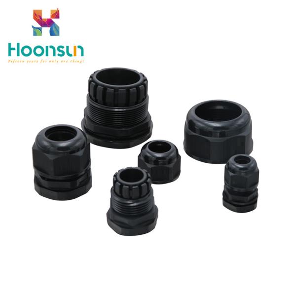 Dust Proof Electronic PVC Cable Gland Black Split For Nylon Junction Box