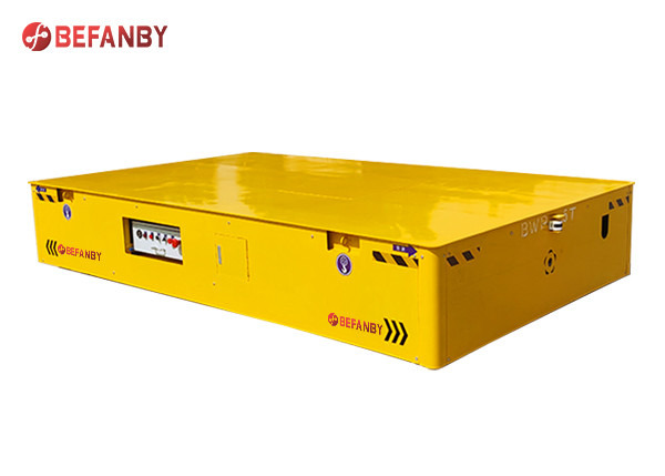 Heavy Duty Trackless Transfer Cart 10 Ton For Steel Plant