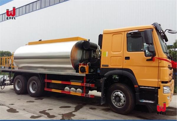 Caminhão de pulverização de aquecimento de Asphalt Distributor Truck 16t do Euro 4