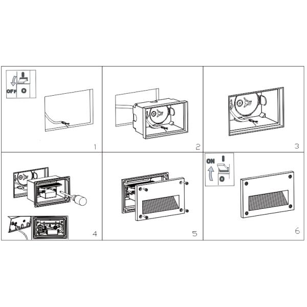 hot sale 3W Underground  Waterproof Mini Recessed LED Lighting Outdoor LED Step LightS Warm White