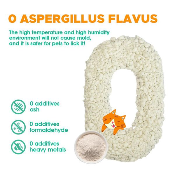 Eco-Friendly High Water Absorption Dust Free Natural 2s Fast Clumping Cassava Cat Litter
