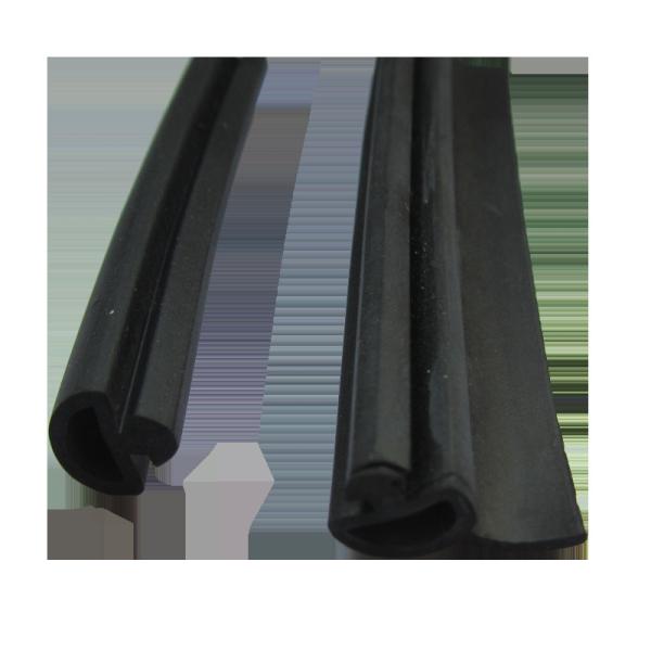 NBR SBR Rubber Sealing Strip Rubber , Garage Door Weather Stripping Bottom White Red Black
