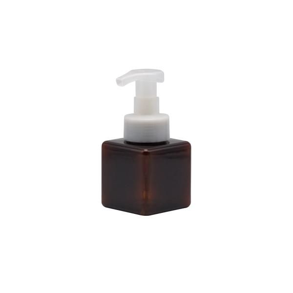 空250ml正方形のプラスチック ローションのびんの透明なこはく色のローションのびん