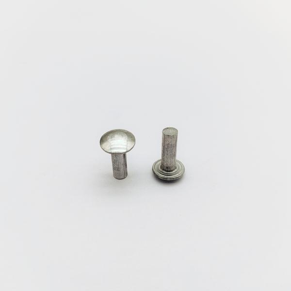 Rivets à tête bombée en aluminium massif, alliage 5056, finition anodisée