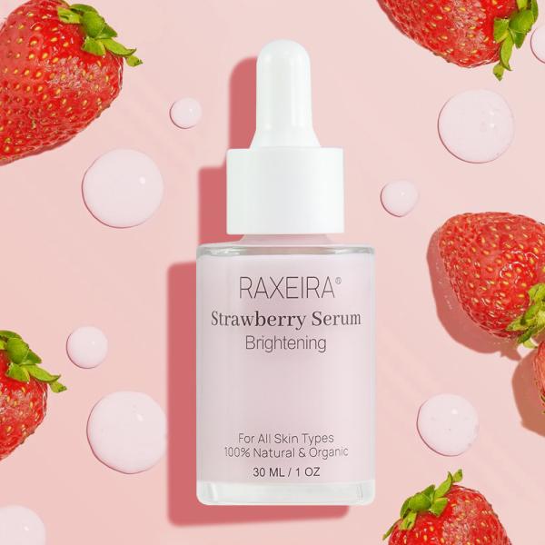 1.01OZ Strawberry Face Serum Hyaluronic Acid Moisturizes Whitens And Brightens