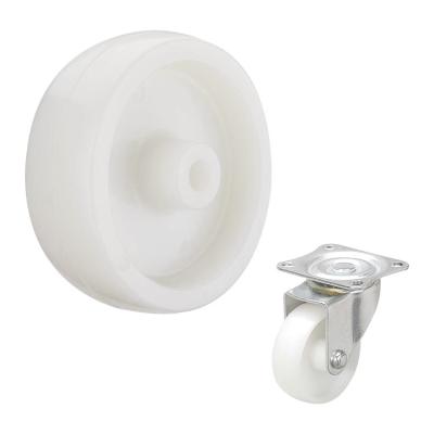 rodas de nylon brancas do rodízio da capacidade de carga 80KG de 75mm
