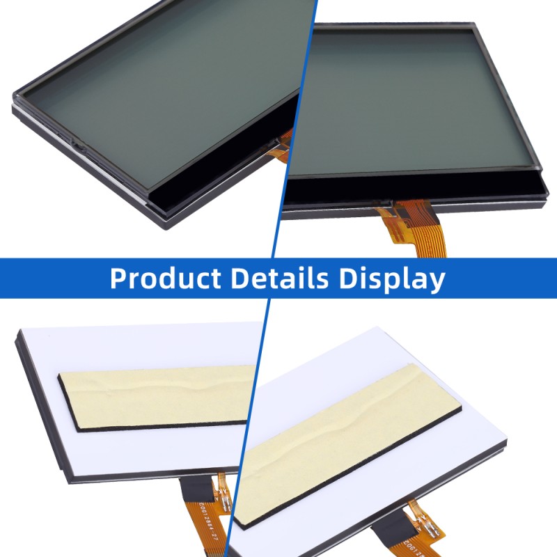 COG12864-27 Gray Film 12 PIN Fstn Material COG Matrix LCD Screen 56X36.8Mm ST7567A
