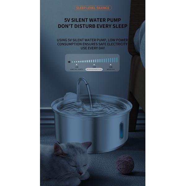 Pet Water Dispenser With Filter CE FCC ROHS IP68 Certified 5V ≥ 1.5A Adapter Suitable