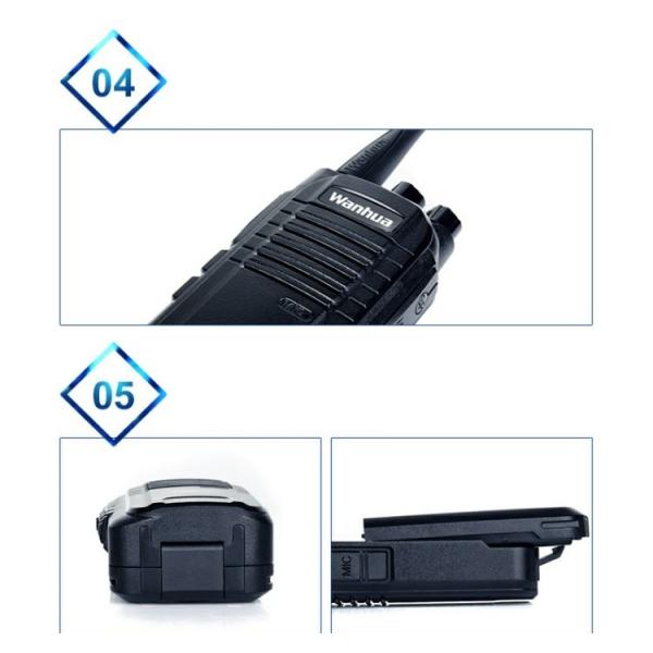 2023 6W UHF Handheld Walkie Talkie Two-Way Radio Station Transceiver Communicator with USB Charging