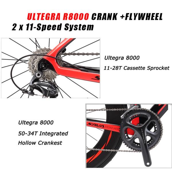 7.9kg Lightweight Carbon Bike 44cm 47cm with 25C Tire