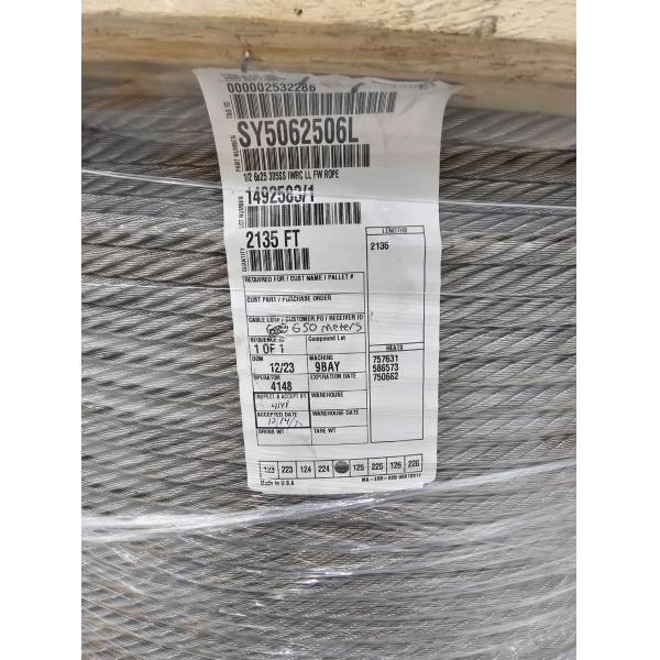 Odm And Oem Ss 305 Galvanized Steel Wire Rope
