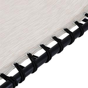 Patio Chaise Lounge Chair for Outdoor with Detachable Pocket and Pillow, Portable Sun Lounger Recliner for Beach