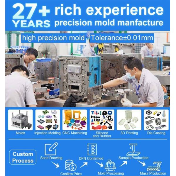 Custom Sizes Silicone Press Mold with 500,000 Shots Life and Precision +/-0.01mm for Durable Phone Case Production