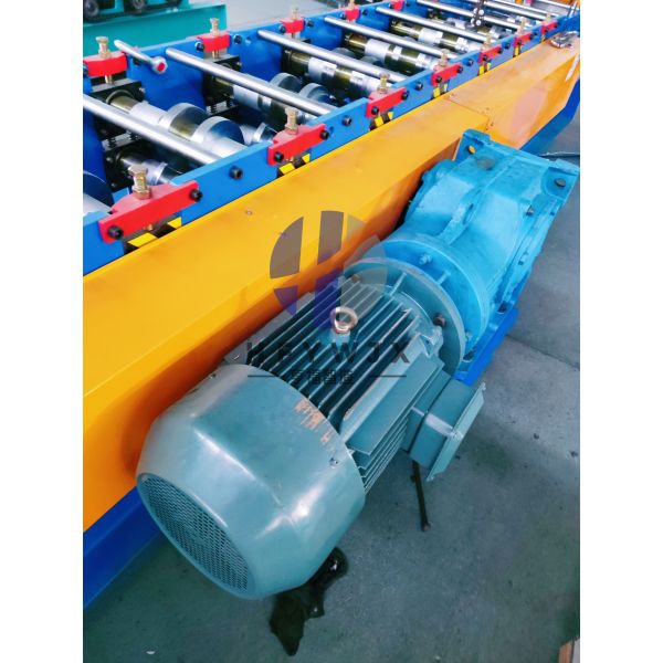 Automatic PLC Control Cable Tray Roll Forming Machine with Chain Wheel and Chain Drive and Punching Die with Shear