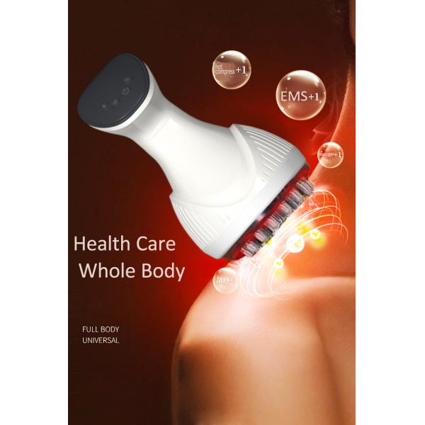 Home Electric Microcurrent EMS Massage Device Handheld Anti Cellulite Meridian Massage Brush