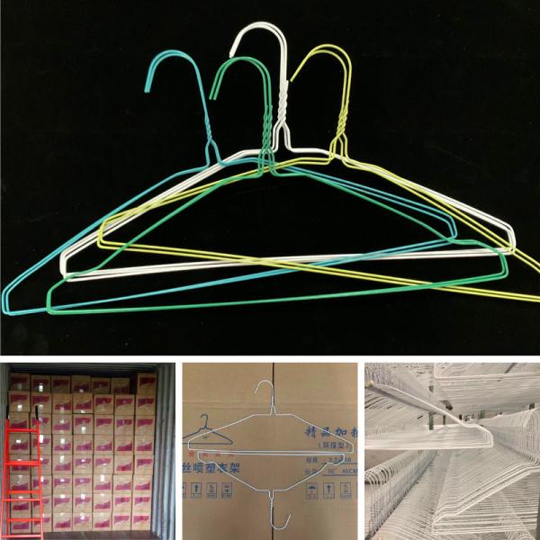 Durable Metal Wire Hanger Material For PVC / PE Coated Hanger 300kgs Per Roll