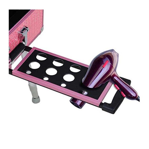 Aluminum Cosmetic Travel Case , Professional Makeup Vanity Box With Lights