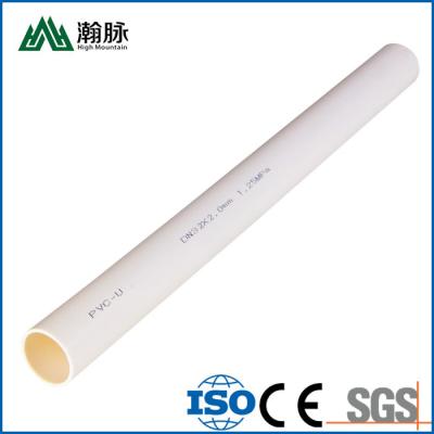 Adhesive White PVC Drain Pipe Thickened DN40 DN63 UPVC Plastic Drinking Water Pipe
