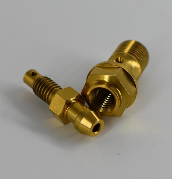 NPT Titanium Bleed Valve / Exhaust Screw / Bolts Port Size 1/8
