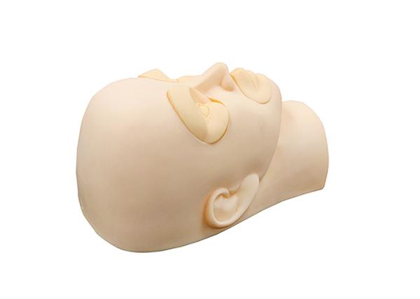 Silicone Material Semi PMU Practice Model Head With Removable Eyes And Lips
