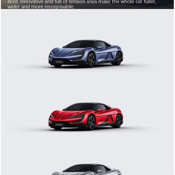 Byd Electric Car 2 Seats Yangwang U9 Pure Electric Luxury Sports Car 300km/H Max Speed