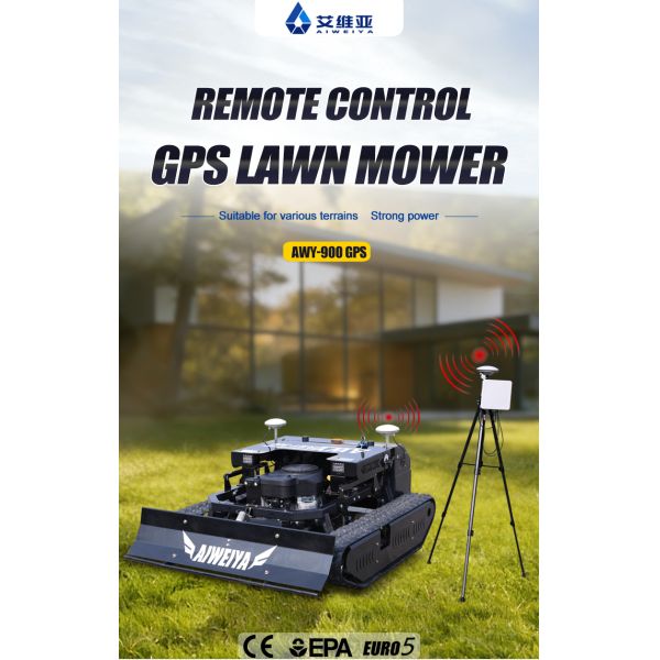 Versatile Flail Mower for All-season Lawn Maintenance, Sharp and Wear-resistant Blades, High Working Stability Lawn Mower GPS