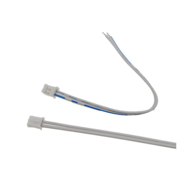 Single Ended 2 Pole White Ribbon With JST PH2.0 Connector With 2468 24awg Flat Cable