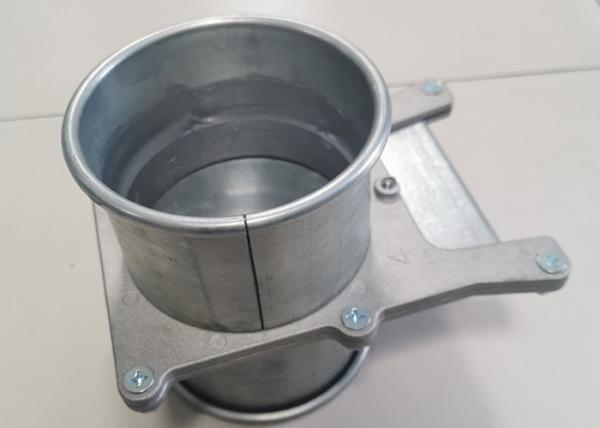 Taille 4 amortisseur en aluminium de porte de souffle de dépoussiérage de 100mm pour le vide