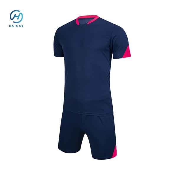 XL Tamanho Adulto Camisa de Futebol Respirável Poliéster Oval Vermelho 145gm Peso de tecido