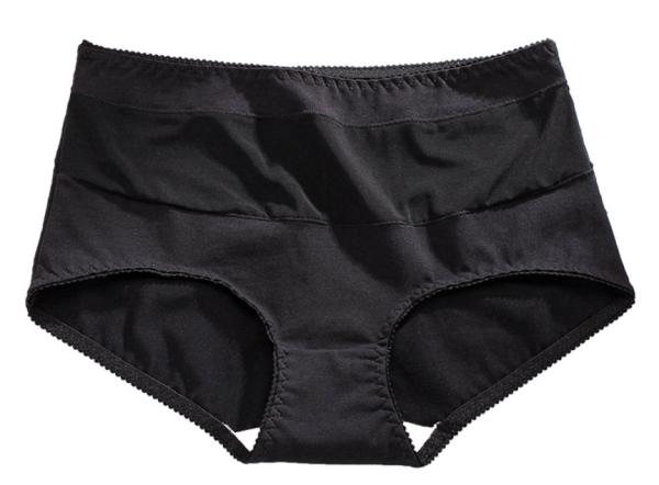 Roupa interior alto do Waisted das mulheres mais do tamanho das tangas da cavidade o gancho transparente sexy sem emenda do algodão para fora