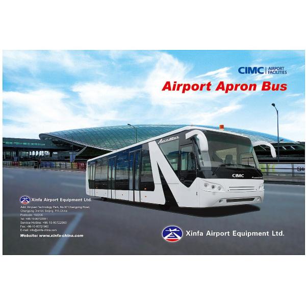 Professional 77 Passenger 13 Seat Airport Transfer Bus With Aluminum Apron