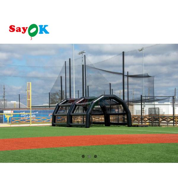 Tente de jeu de base-ball gonflable à l'usine Tente de jeu de base-ball gonflable à l'extérieur Tente de jeu de base-ball gonflable imperméable Cour de sport Tente de jeu de base-ball à louer