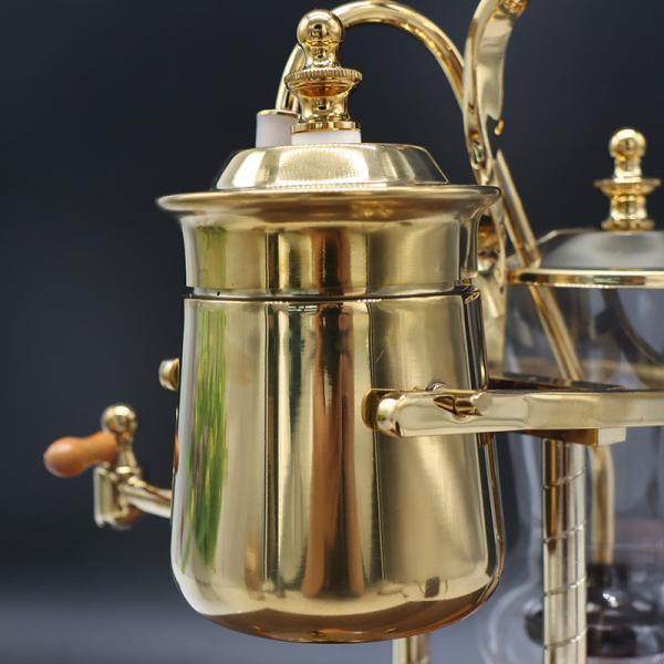 Золото Бельгия Королевский Сифон Кофейная машина Бельгия Семейный баланс Сифон