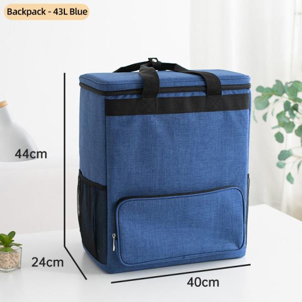Wholesale Custom Logo 43L Preimum Insulated Cooler Picnic Lunch Bag Large Capacity Thermos Cooler Bag Backpack