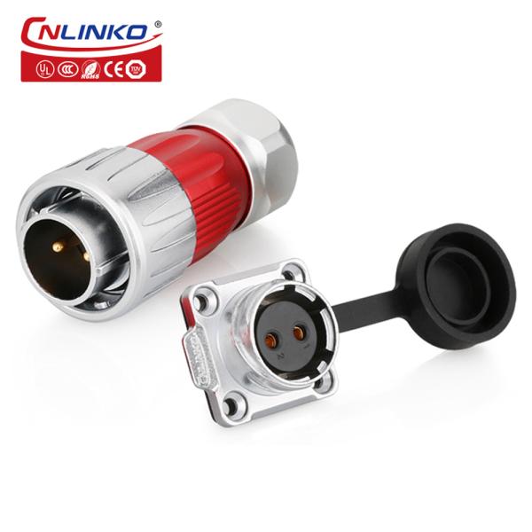 CNLINKO Industrial Plug Socket 220V 16A Waterproof IP68 2 Pin Power Plug Connector