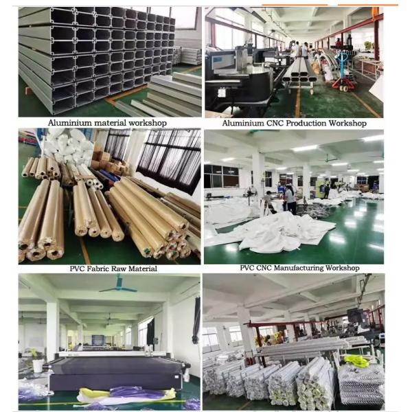 Antibacterial Outdoor Temporary Warehouse Tent PVC Canvas 3m To 50m Wide Tents