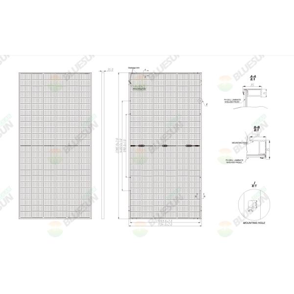 Ja Bifacial Perc Solar Panels 550w Mono 550watt 555w Double Glass Solar Panel Monocrystalline Manufacturers in China Price