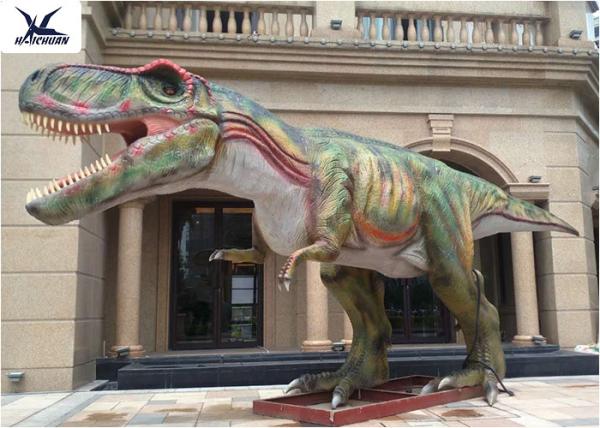 Playground Automatic Dinosaur Garden Ornaments With Mouth Open / Close