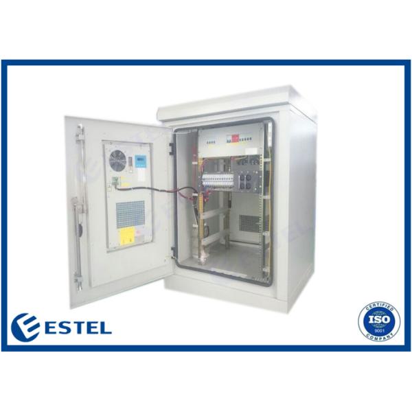 Windproof Two Doors Outdoor Battery Enclosure Heat Insulation Galvanized Steel