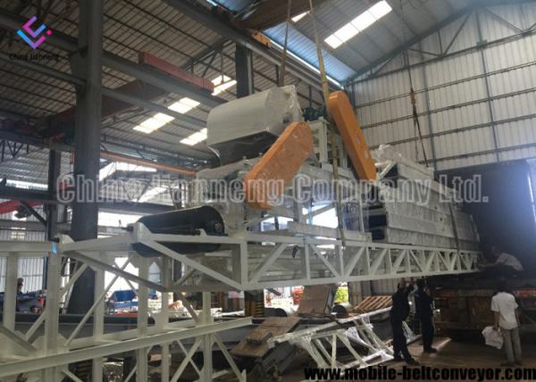 Heat Resistant Portable Electric Conveyors , Coal Mining Industry Portable Conveyor Belt Systems