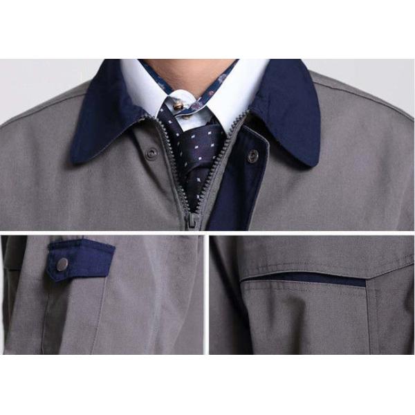 Anti - Wrinkle Outdoor Work Uniform Embroidery 100% Polyester Fiber Blended With Cotton