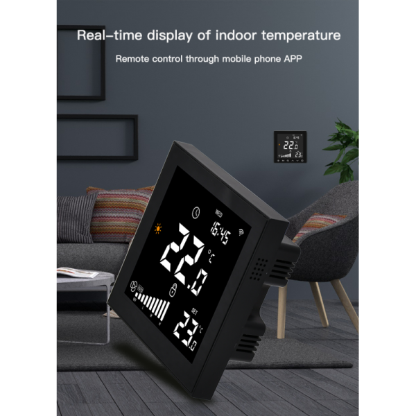 Indoor Temperature Smart Wifi Thermostat Cooling Heating FCU Thermostat